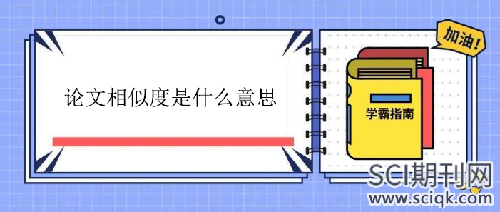 论文相似度是什么意思